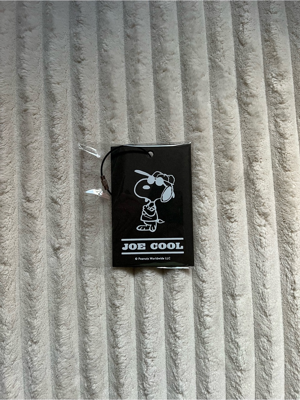 Joe Cool Peanuts Paper Tag - Black and White